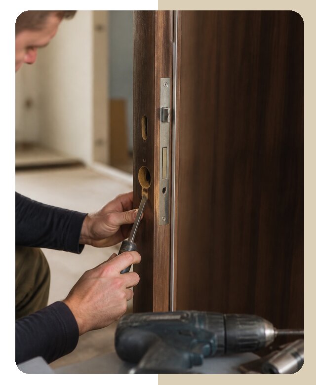 Врезка дверного замка в Белово по цене от 3475 р. | Дверной